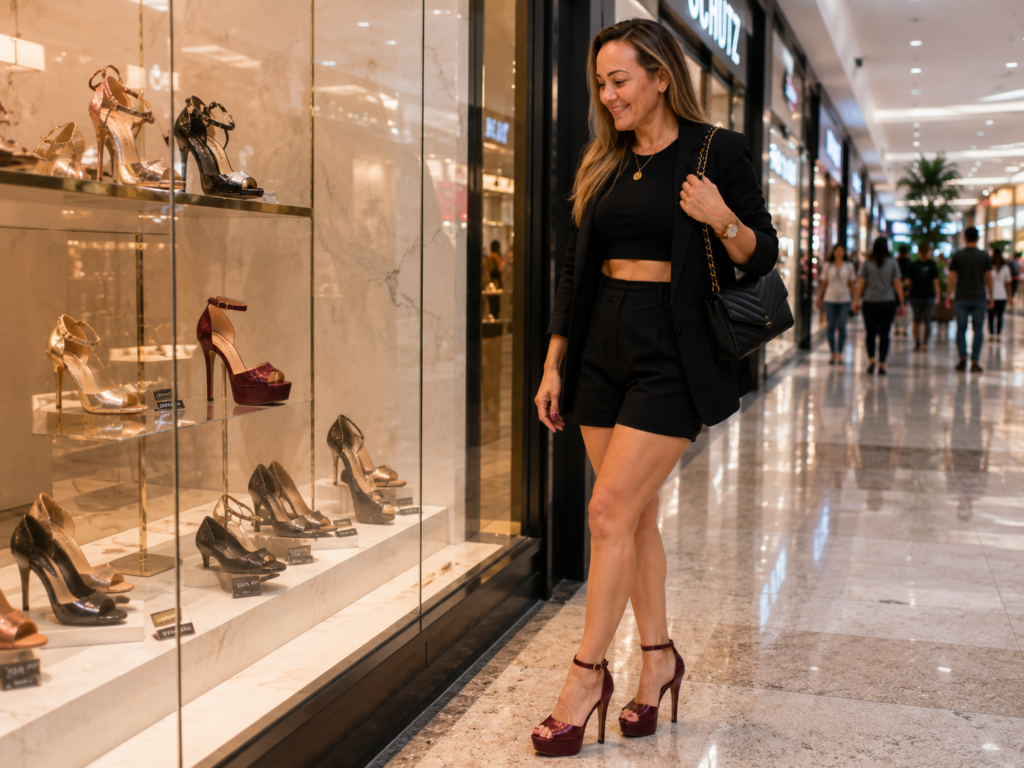 Sandália Meia Pata Salto Fino