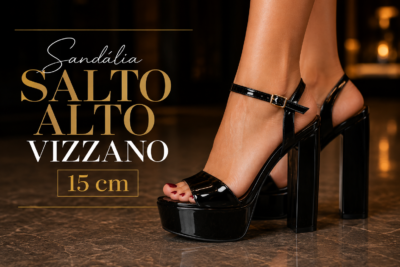 Sandália Salto Alto Vizzano 15 cm