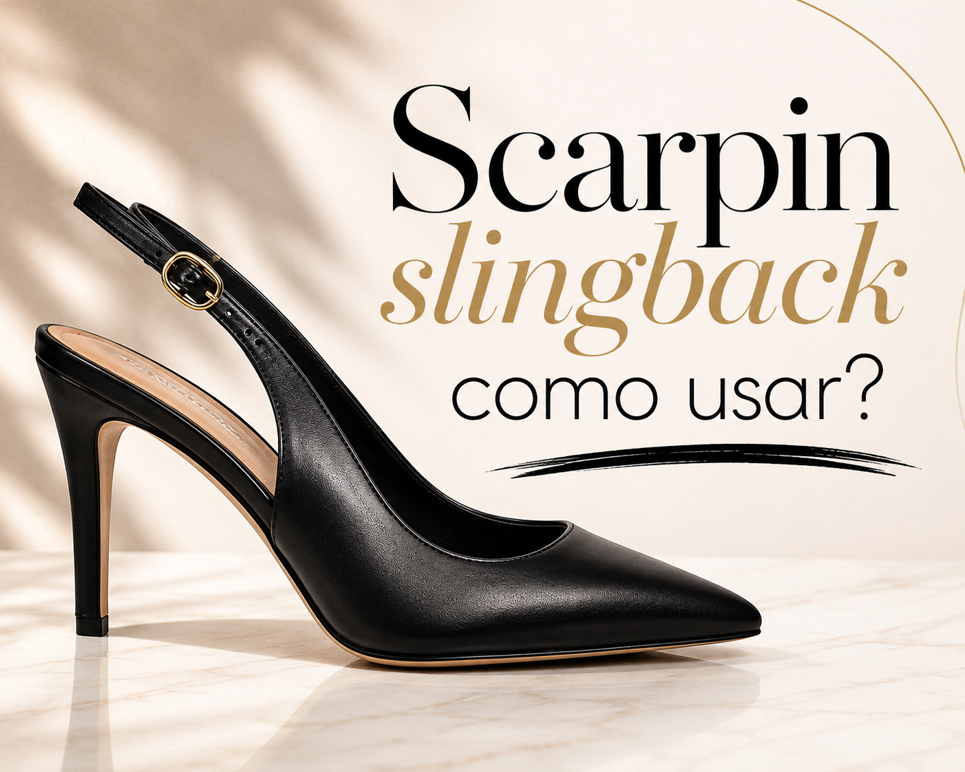Scarpin slingback como usar?