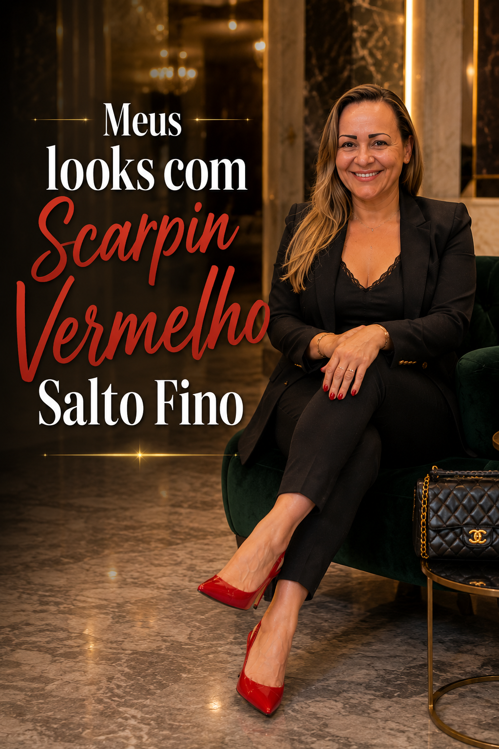 Meus looks com Scarpin Vermelho Salto Fino
