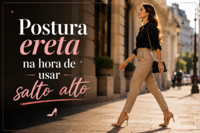 Postura ereta na hora de usar salto alto